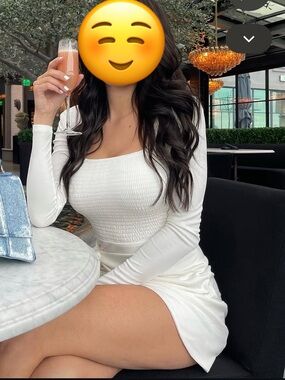 Lovers and friends white wrap mini dress